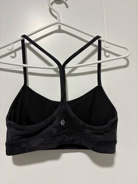 lululemon athletica Black Camo T-Back Strappy Sports Bra